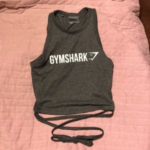 Gymshark crop top with tie-able waist in XS